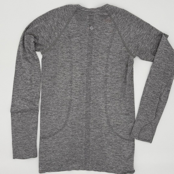 Lululemon Swiftly Tech Grey Long Sleeve Athletic Shirt Women's 6 - Picture 4 of 4